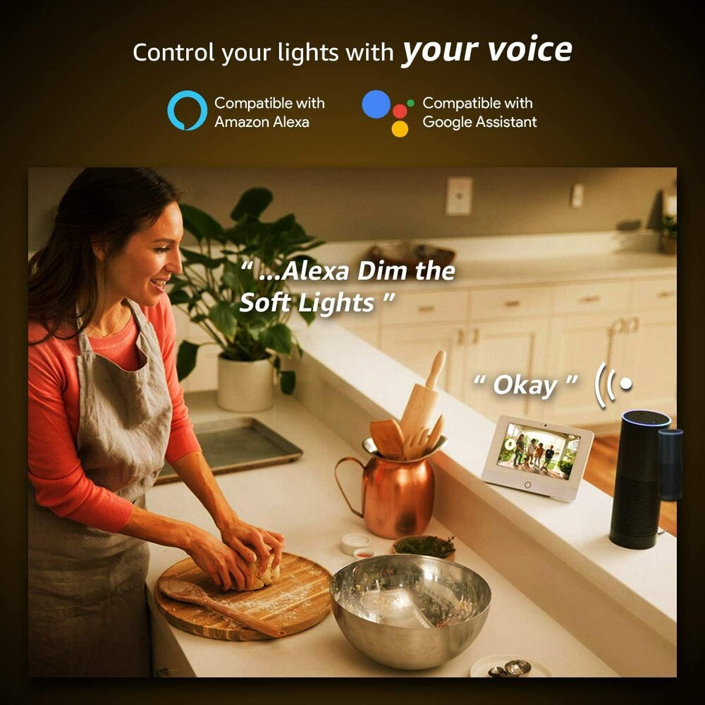 Lampux Dual White wifi lamp, GU10, 4.5W