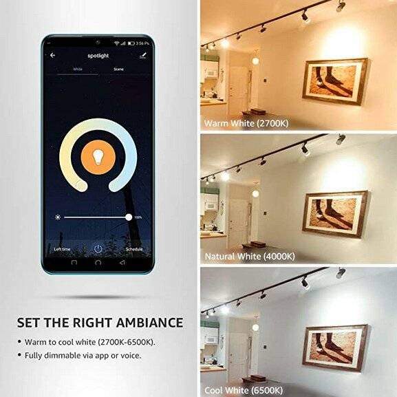Lampux Dual White wifi lamp, GU10, 4.5W
