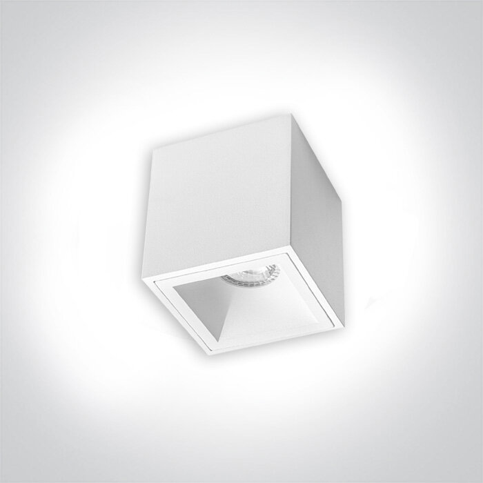 Opbouwspot LISA - vast - wit - incl. reflector en GU10 fitting