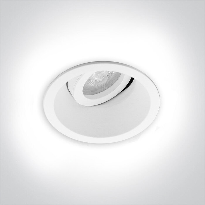 JADA-verstelbare inbouwspot rond - verzonken lampzitting - IP20 GU10 - WIT