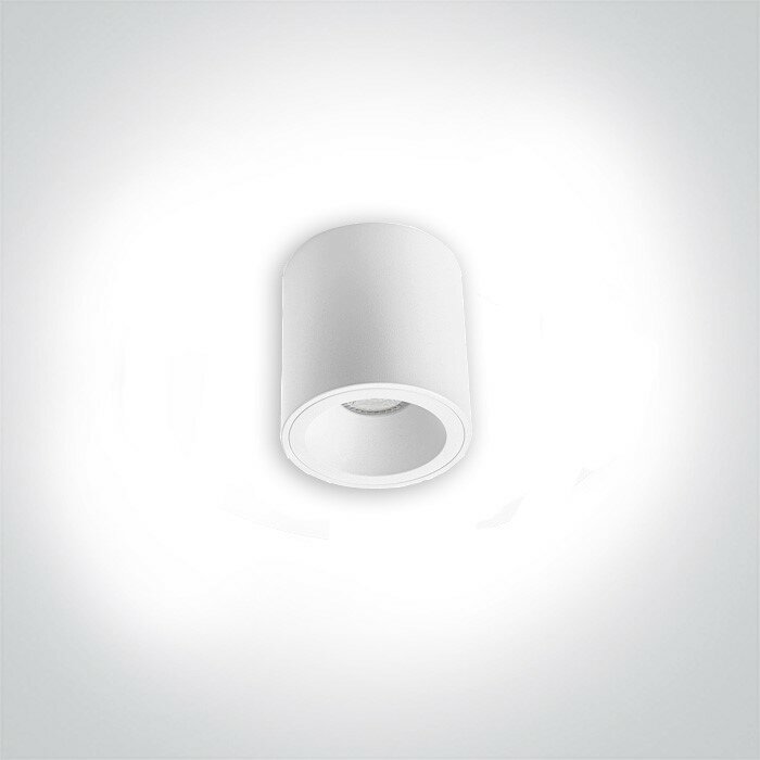 Opbouwspot SILVA - vast - rond - wit - incl. reflector en GU10 fitting