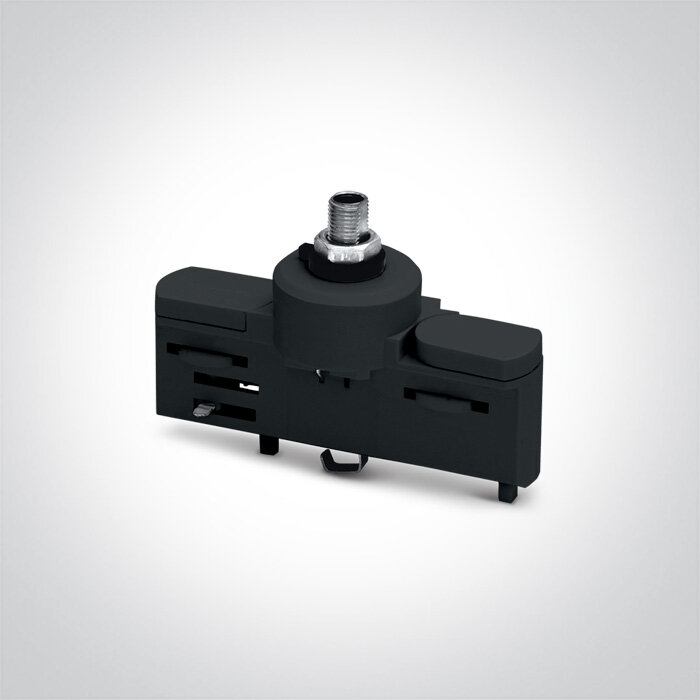 Armatuur aansluitadapter zwart 3-fase rail