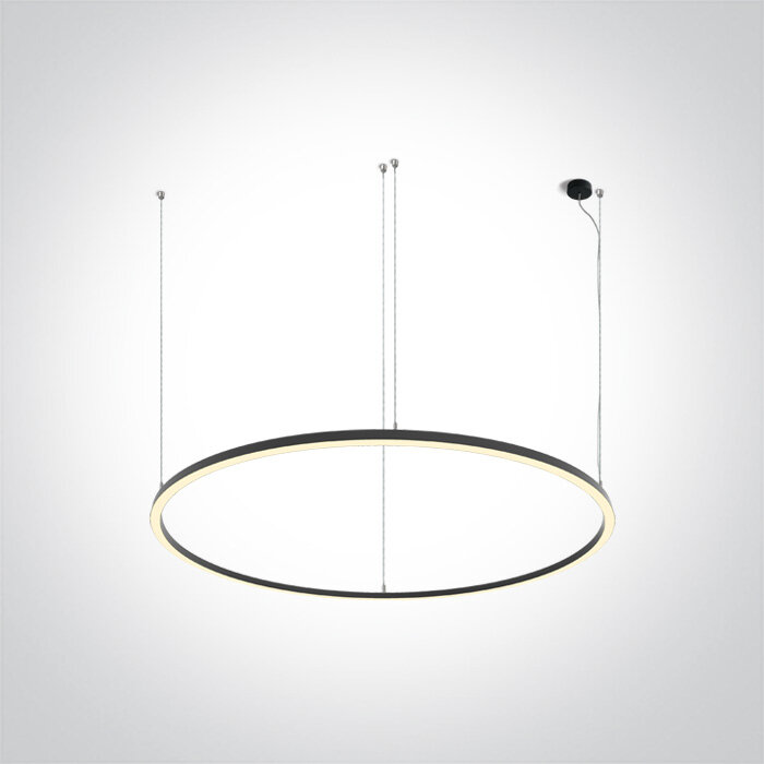 Decoratieve LED Pendant ring-100W-&Oslash;1800mm-Zwart