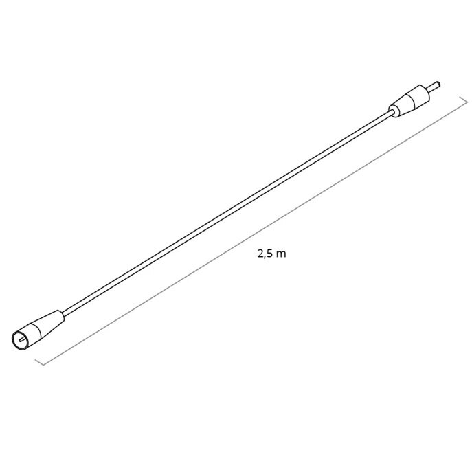 2,5 meter adapter verlengkabel