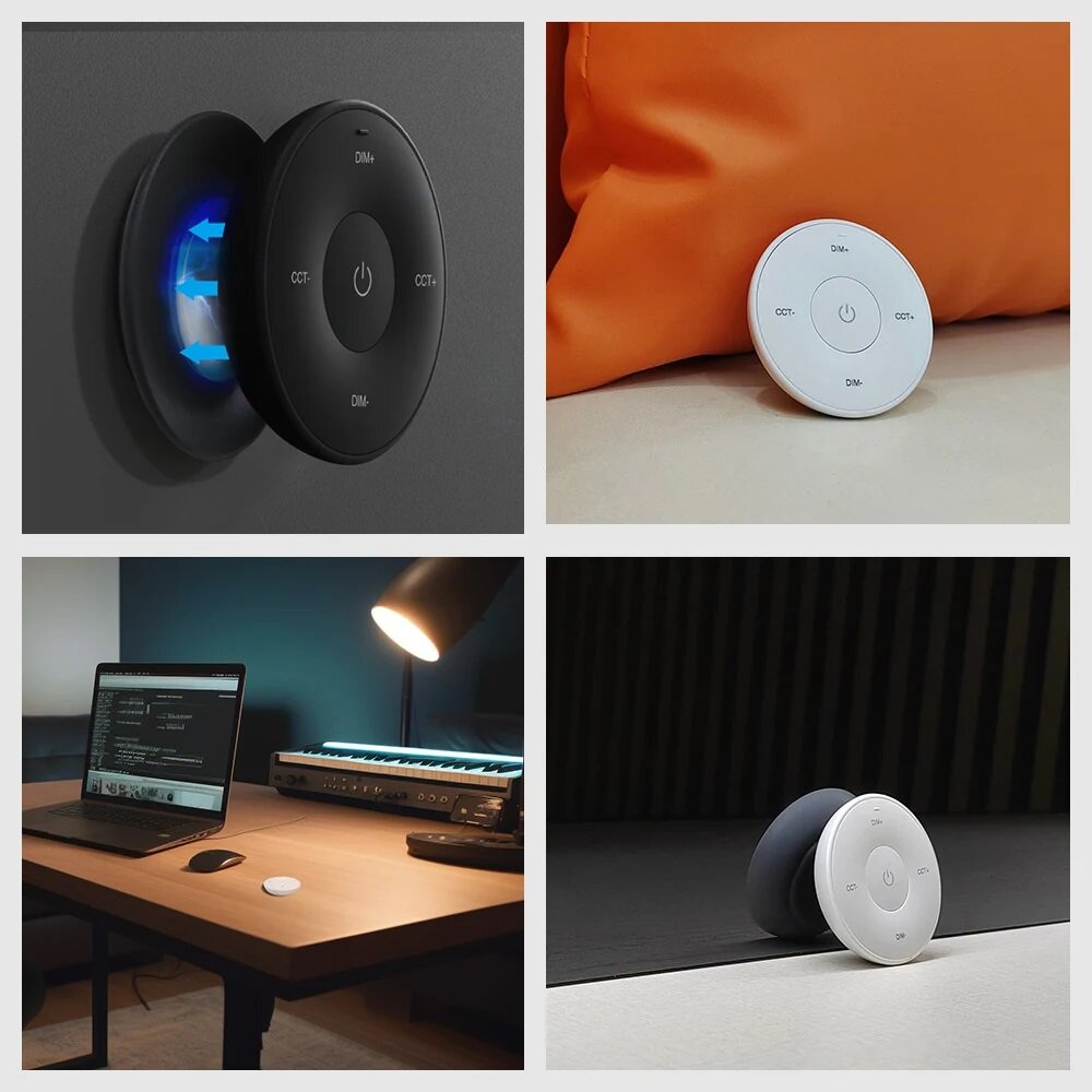 Miboxer mini afstandsbediening Dual White-Rond in Wit