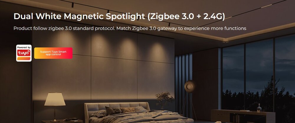 6W Dual White Magnetisch Spotlight - Zigbee 3.0+RF 2.4GHz