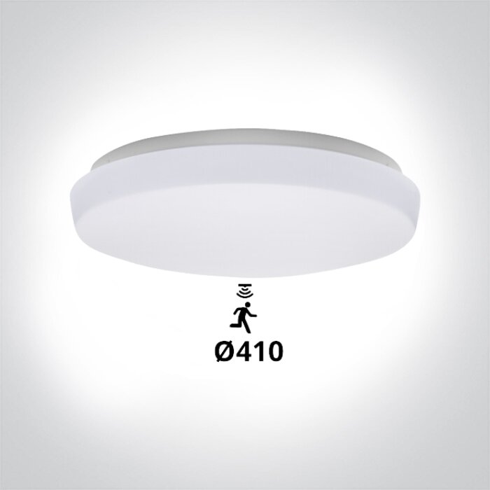  LED Plafonni&egrave;re &oslash;410mm - IP44 - 8W - 3000-4000-6000K+bewegingssensor