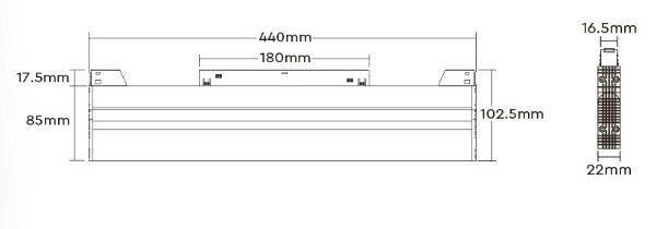 20W Dual White Magnetisch DOT light -verstelbaar- Zigbee 3.0+RF 2.4GHz