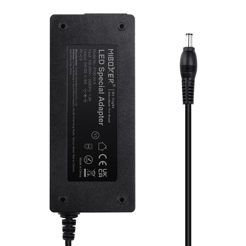Miboxer 100 Watt - 24V / 4.16A adapter voor led strips
