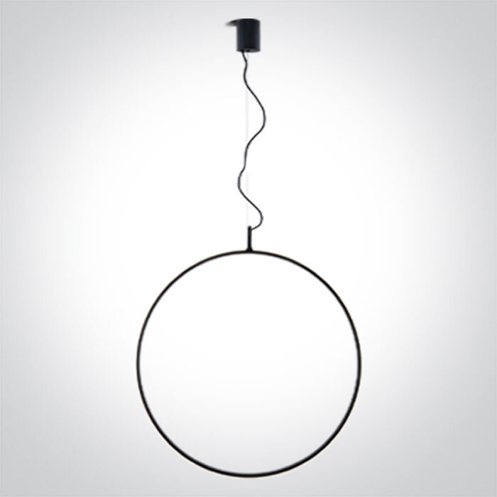 Ring Hanglamp - 800mm - 40W - LED built in - Zwart - Dimbaar