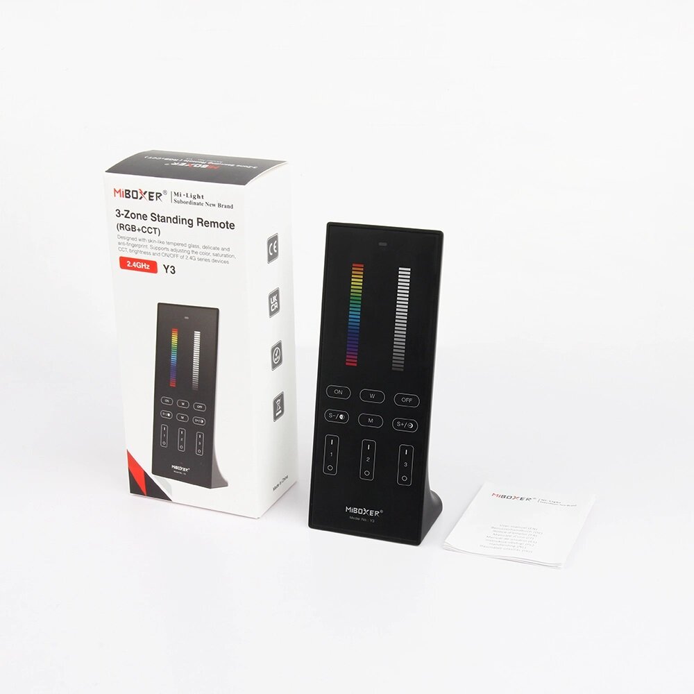 Miboxer 4-zone Touch - staande afstandsbediening RGB+WW-Zwart
