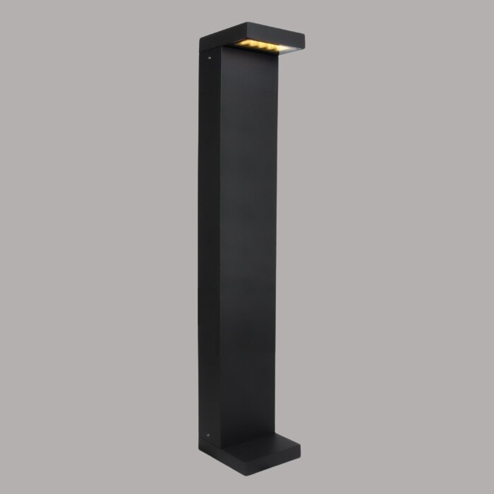 Sokkel Aluminium Tuinverlichting - IP65 - 3000K - 70 cm - Zwart