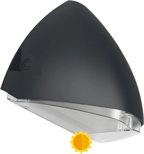 LED Gevelarmatuur Squalo IP65 13-27W 3000K 1750-3450lm Antraciet + Daglichtsensor