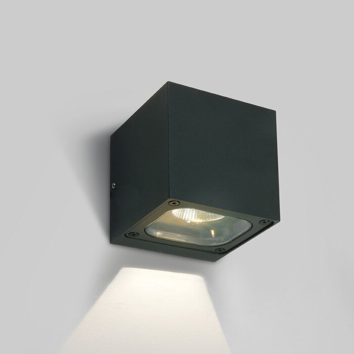 Modern Wandarmatuur-6W-IP65-Antraciet-Incl. Driver