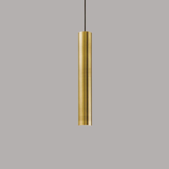 Hanglamp - 60x400mm - GU10 - 7W - Antiek Messing look