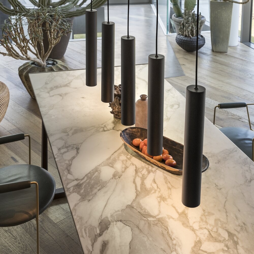 Hanglamp - 60x400mm - GU10 - 7W - Coffee bruin