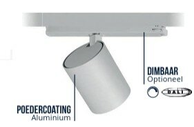 ALTO Rail spot 3 fase - kleur - wit - 31W - 3000K - dimbaar