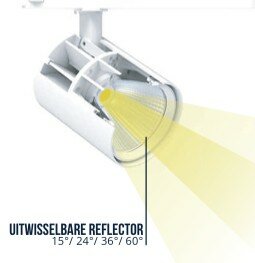 ALTO Rail spot 3 fase - kleur - grijs - 31W - 3000K - 3380Lm