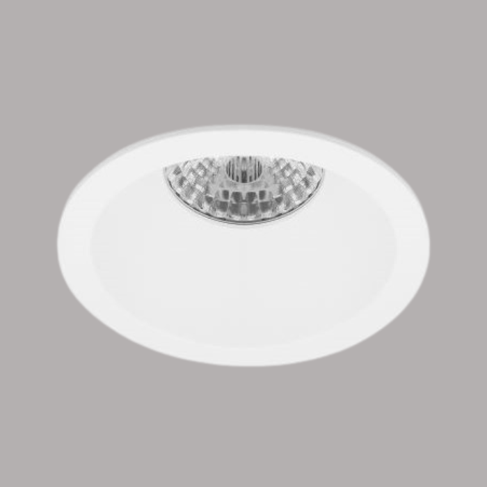 LEWA-vaste inbouwspot rond - verzonken lampzitting - IP20 GU10 - WIT