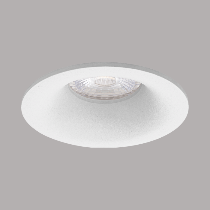 NETO - inbouwspot verdiept - rond &oslash;82mm - vast - voor binnen - GU10 fitting - wit