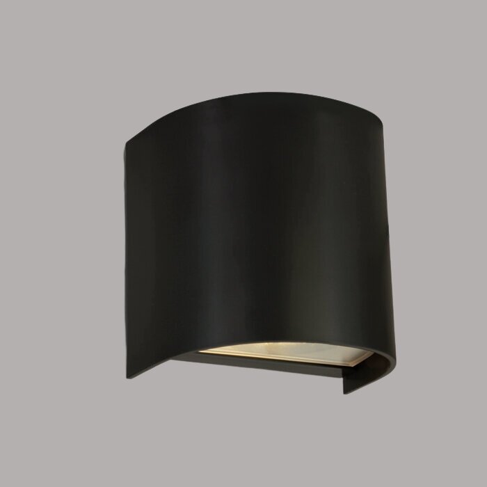 Decoratieve kunststof wandlamp - IP65 - IK06 - waterdicht - GU10-Zwart