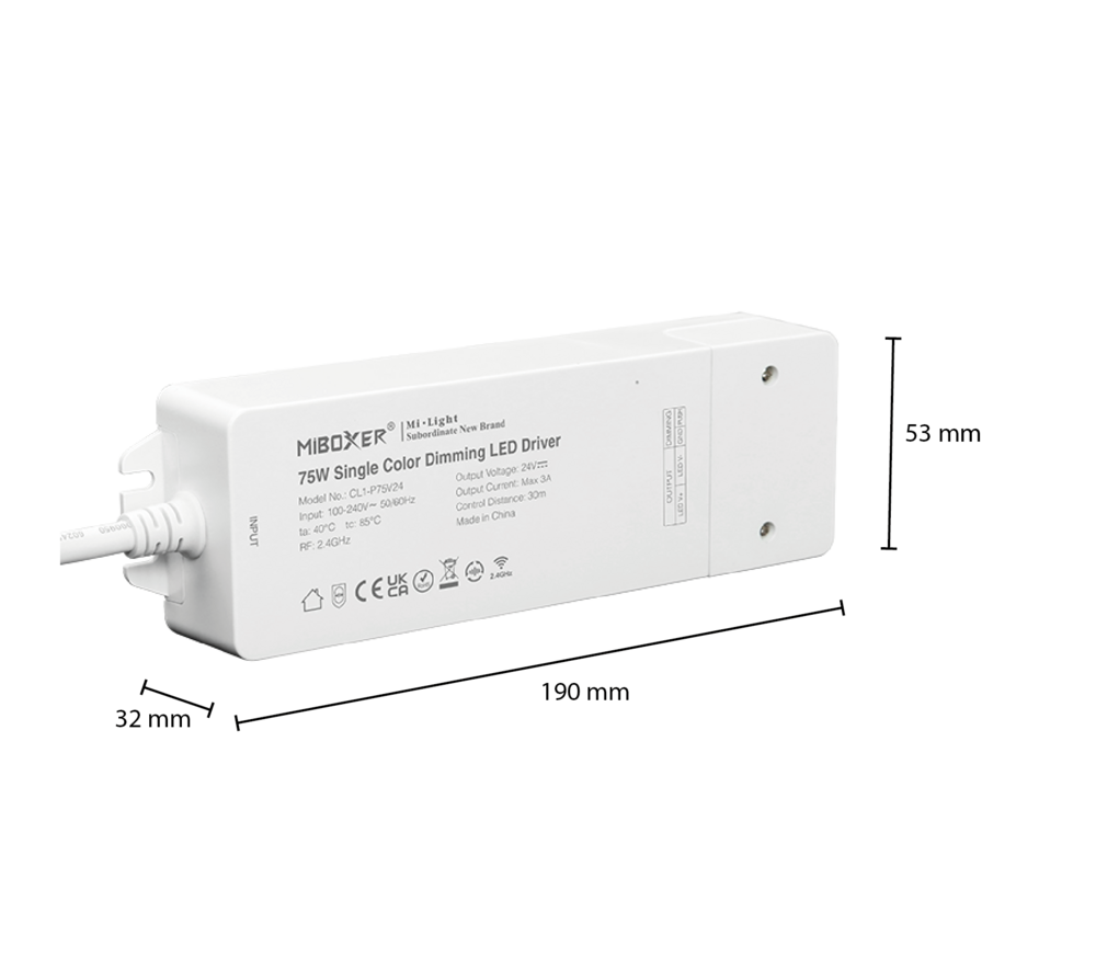 MIBOXER DRIVER | 24V | 75W | SINGLE COLOR