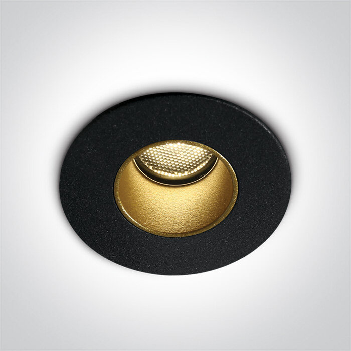 Downlight verdiept - 40mm - 2W - 3000K - dimbare_zwart