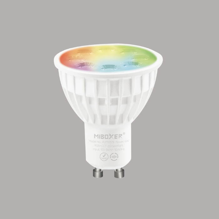 Miboxer-Zigbee 3.0+2.4Ghz-LED spot-GU10- RGBWW - 4 Watt
