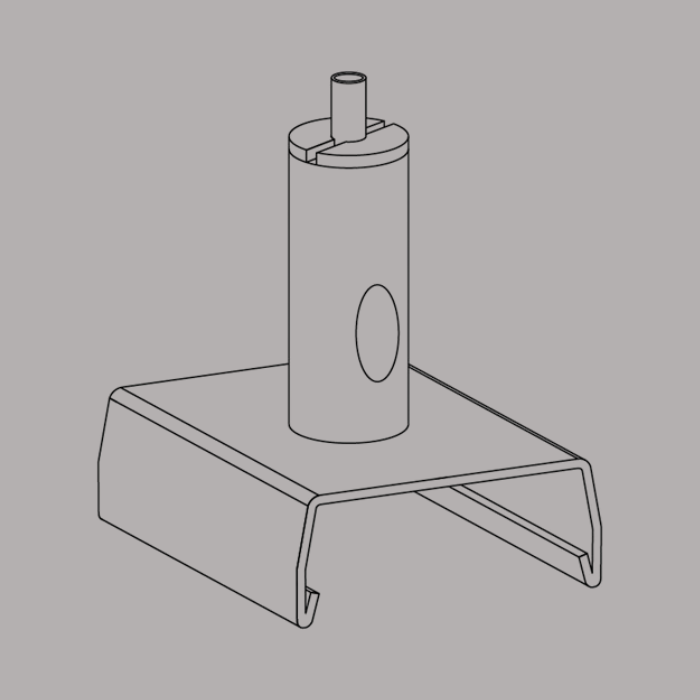 PRX 3-Fase Rail beugel en snelspanner zwart (excl. Staalkabel)