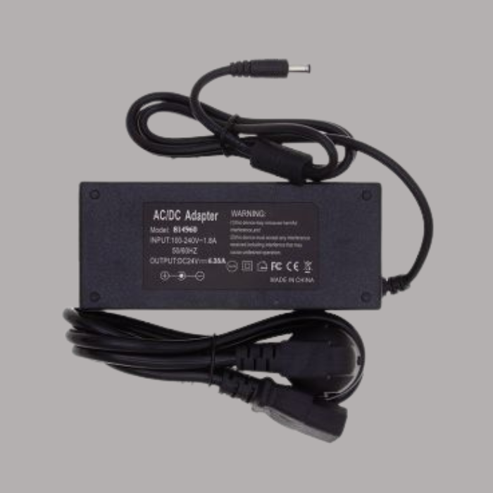 150 Watt - 24V / 6,25A adapter voor led strips