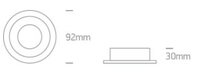 Inbouwspot behuizing verdiept rond - IP20-GU10 -kleur_Aluminium