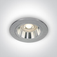 Inbouwspot behuizing verdiept rond - IP20-GU10 -kleur_Aluminium