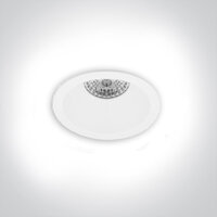 LEWA-vaste inbouwspot rond - verzonken lampzitting - IP20 GU10 - WIT
