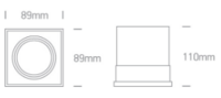 Trimless spot - Aluminium - GU10 - IP20 - Enkel - Wit