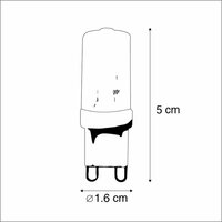 LED lamp - 3W - G9  Warm wit licht - dimbaar