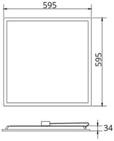 LED Paneel 60x60cm - G2-21-30W-3000K-2550-3450lm-inbouw