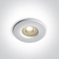 Inbouwspot behuizing - rond - IP65  50W  GU10 - WIT