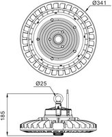 LED Highbay Storm G2 100-200W 4000K 17000-30000lm 90D 0-10V Dimbaar Zwart (250-400W)