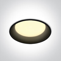 Downlight verdiept - zwart - 22W - vast - met driver
