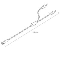 ADAPTER KABEL SPLITTER in 2 delen