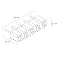 3 x RGBW stekker type vrouw
