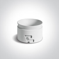 Trimless spot - Aluminium - GU10 - IP20 - Enkel - reflector Wit - rond