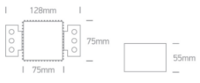 Trimless spot behuizing - Aluminium - GU10 - IP20 - vierkant - reflector na keuze