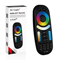 Milight/Miboxer 4-zone RGBWW Touch afstandsbediening op batterij-zwart