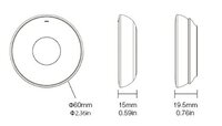Miboxer mini afstandsbediening Dual White-Rond in Wit