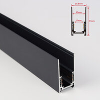 Magnetische spanning rail - OPBOUW -1000mm-zwart-Zigbee 3.0+RF2.4GHz