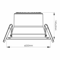 LED downlighter Apollo V2.0 15-25W 3000/4000K CCT 220mm 
