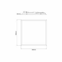 LED Paneel Delta 28W 3900lm 4000K 600X600 UGR&lt;19 Dali dimbaar 