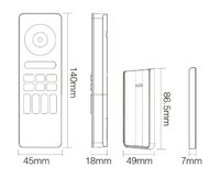 Miboxer 4-zone Touch RF afstandsbediening RGB+WW-Zwart