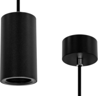 Cilinder Pendants-110 mm-kleur: zwart - GU10